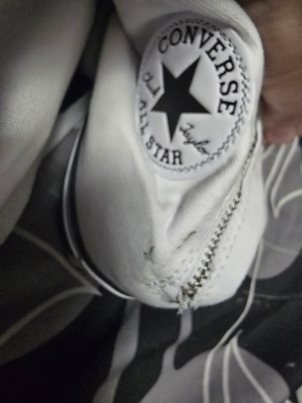 Converse All Star White High-Top Lace-Up Sneakers 11 - Picture 12 of 16